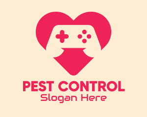 Controller Heart Console logo design