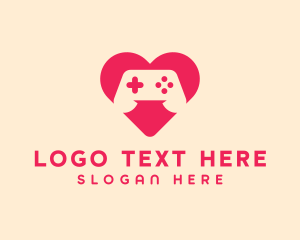 Heart - Controller Heart Console logo design