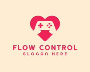 Controller Heart Console logo design