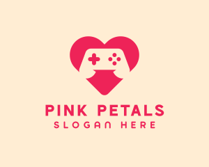 Controller Heart Console logo design