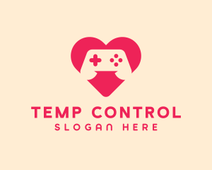 Controller Heart Console logo design