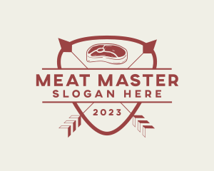 Butcher Meat Steak logo design