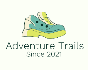 Trail Hiking Shoes logo design