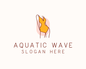 Swimmer - Fashion Lingerie Model logo design