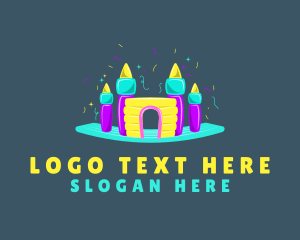 Playroom - Inflatable Castle Toy logo design