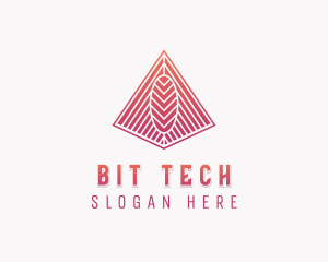 Tech Agency Pyramid logo design