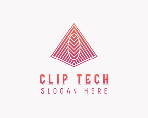 Tech Agency Pyramid logo design