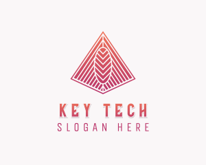 Tech Agency Pyramid logo design