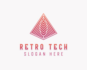 Tech Agency Pyramid logo design