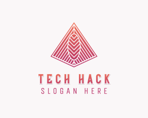 Tech Agency Pyramid logo design