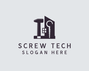 House Tools Construction logo design