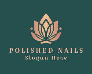 Yoga Meditation Flower logo design