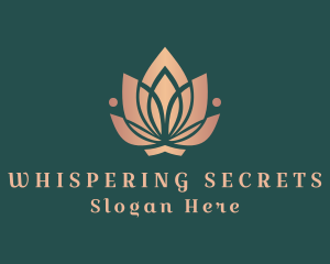 Yoga Meditation Flower logo design