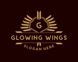 Luxury Wing Shield logo design