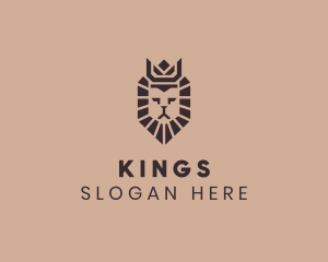 King Lion Crown logo design