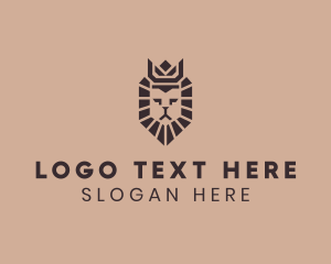 Safari - King Lion Crown logo design