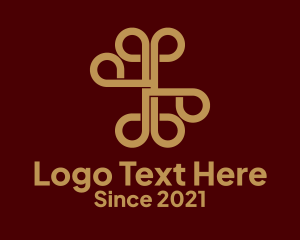Boutique - Deluxe Gold Ornament logo design