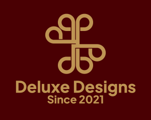 Deluxe - Deluxe Gold Ornament logo design