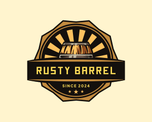 Wine Brewery Barrel logo design