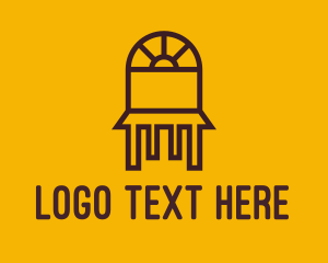 Monoline - Arch Wooden Chair logo design