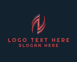 Lettermark - Stylish Corporation Letter N logo design