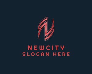 Stylish Corporation Letter N logo design