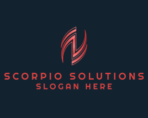 Stylish Corporation Letter N logo design