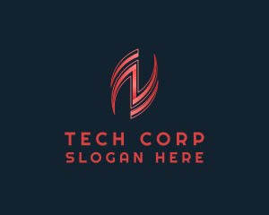 Corporation - Stylish Corporation Letter N logo design