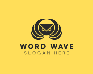 Message - Messaging Envelope Owl logo design