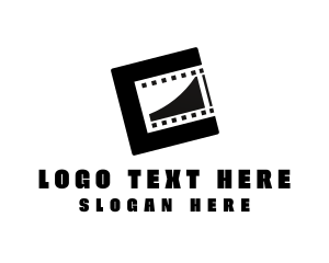 Tape - Modern Film Reel logo design