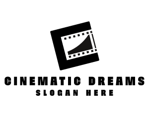 Modern Film Reel logo design