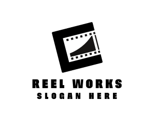 Modern Film Reel logo design