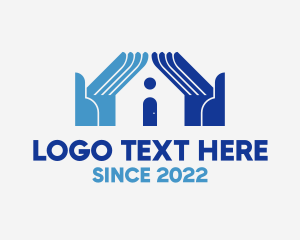 Hand - Stay Home Care logo design
