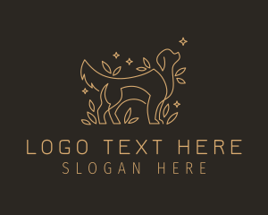 Outline - Gold Dog Boutique logo design