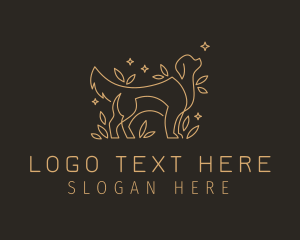 Puppy - Gold Dog Boutique logo design