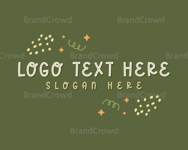 Cute Doodle Shapes Logo