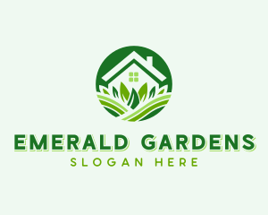 Residential Backyard Landscaping  logo design