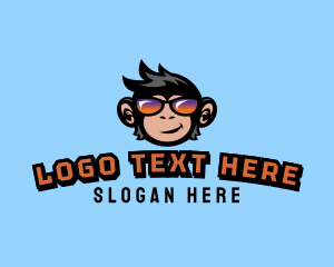 Glasses - Gamer Monkey Glasses logo design