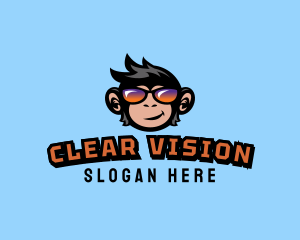 Glasses - Gamer Monkey Glasses logo design