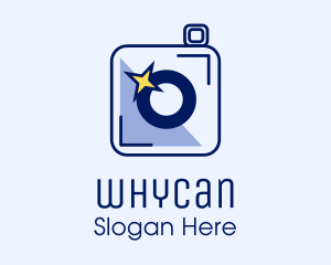Camera Sparkle Flash  logo design