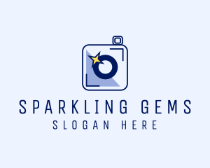 Camera Sparkle Flash  logo design