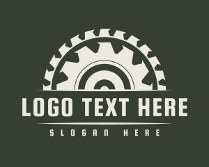 Logging - Carpentry Business Saw logo design