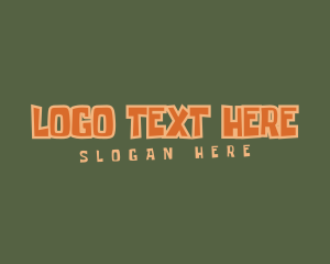 Comic - Tilt Outlined Business logo design