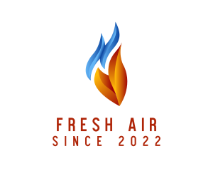 Fire Water Air Conditioning logo design