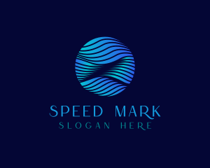 Wave Line Sphere Corporate logo design