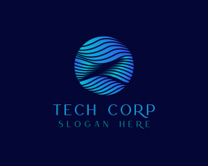 Corporation - Wave Line Sphere Corporate logo design