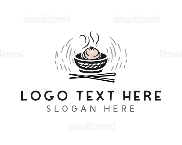 Dim sum Food Restaurant Logo