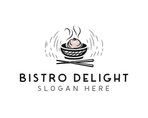 Dim sum Food Restaurant logo design