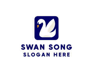 Swan - Swan Bird App logo design