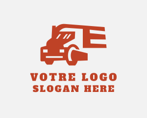 Delivery - Freight Delivery Vehicle logo design